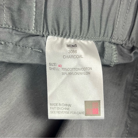 Woolrich Mens Performance Hiking Shorts Sz 40 x 9” Inseam Charcoal Grey Tech B9 - Picture 4 of 10